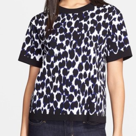 KATE SPADE leopardprint jacquard sweater - Picture 1 of 4